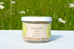 Levandulový cukr (třtinový) - sklenička 200 g 